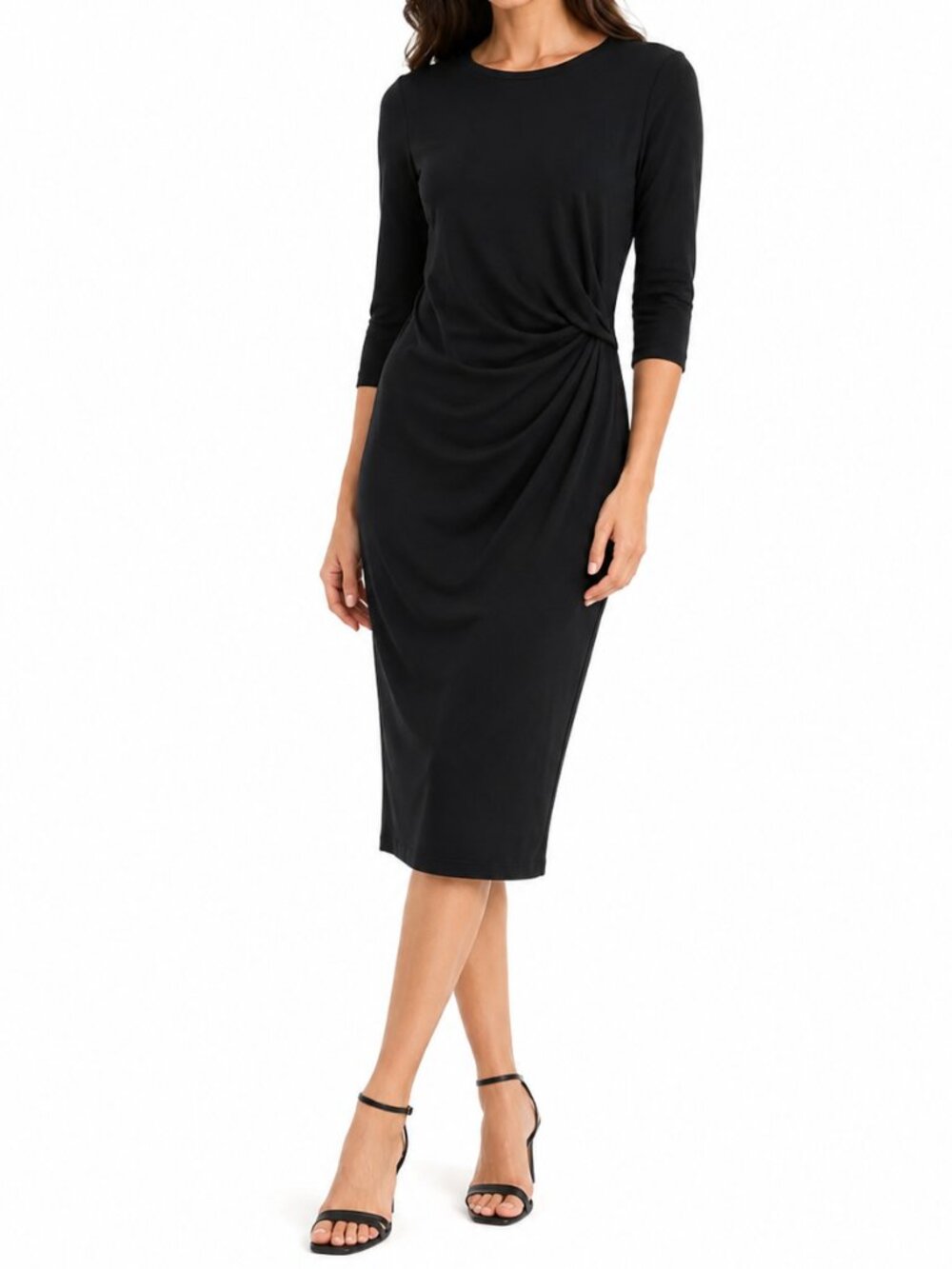 Banana Republic Black Midi Dress (Size S)